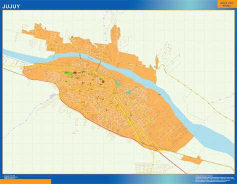 Jujuy wall map in Argentina | Laminated wall maps of the world.