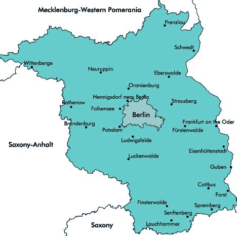 Brandenburg Map - Germany