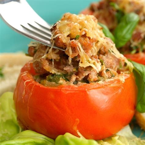 Bacon Stuffed Baked Tomatoes Recipe