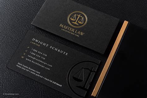 FREE Lawyer business card template | RockDesign.com