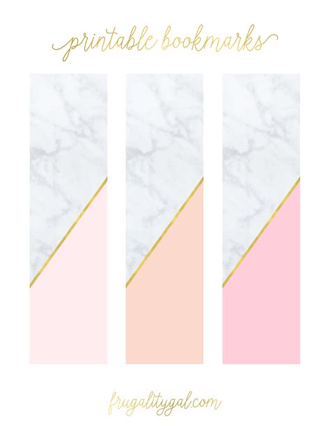 Aesthetic Bookmarks Printable - Printable Templates