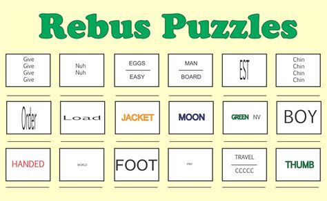 The Best Brain Rebus Puzzles Games: Word Plexer Puzzle Teasers Frame ...