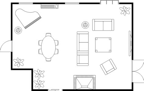 Ey Living Room Floor Plan Template