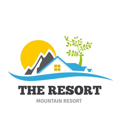 The Resort mountain resort logo by ozgurdk on DeviantArt