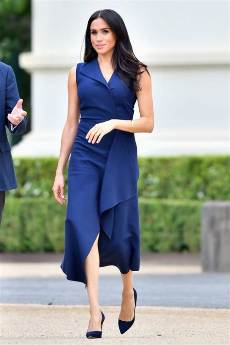 Meghan Markle Wears Dion Lee Dress October 2018 | POPSUGAR Fashion