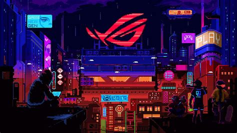 ROG Design. Computer , Animated for pc, Cool pixel art, Pixel Art ...