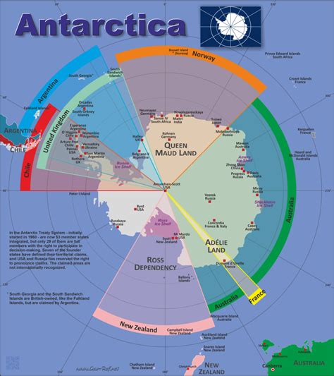 Antarctica Country data, links and maps of the population density by ...