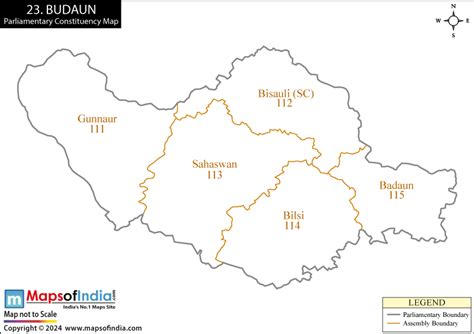 Badaun Parliamentary Constituency Map, Election Results and Winning MP