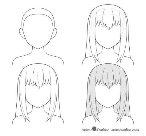 How To Draw Hair Anime Girl - Howto Techno