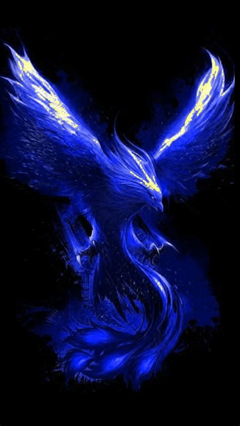 Blue Phoenix Wallpaper Hd