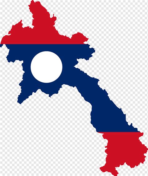 Flag of Laos Map, Flag, flag, silhouette, map png | PNGWing