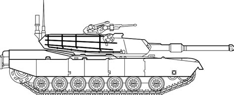 M Abrams Main Battle Tank Clip Art at Clker.com - vector clip art ...