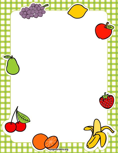 Free Fruit Page Border, Download Free Fruit Page Border png images ...