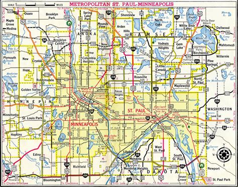 Map Of Twin Cities Suburbs - Maps For You