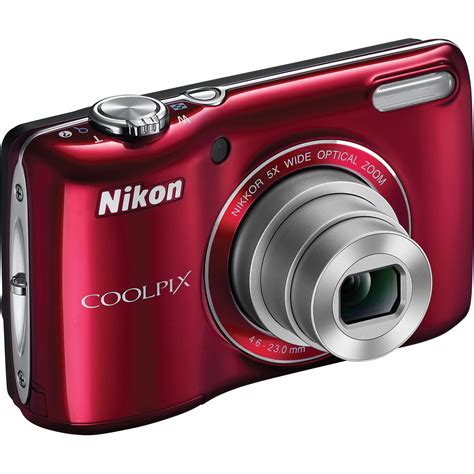 Nikon Coolpix L26 Digital Camera (Red) 26299 B&H Photo Video