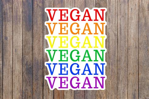 Vegan Sticker Vegetarian Sticker Laptop Sticker Waterproof - Etsy