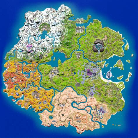 Fortnite New Map Changes In Chapter 3 Season 4: New POIs, Landmarks ...