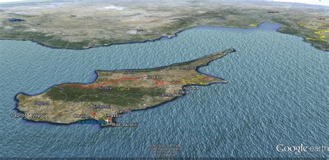 Akrotiri Sovereign Base Area Cyprus Map