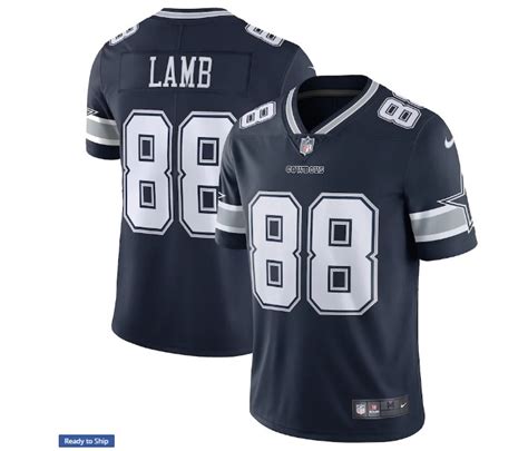 Dallas Cowboys Cee Dee Lamb Jersey Navy - Swan's L.A. Expressions