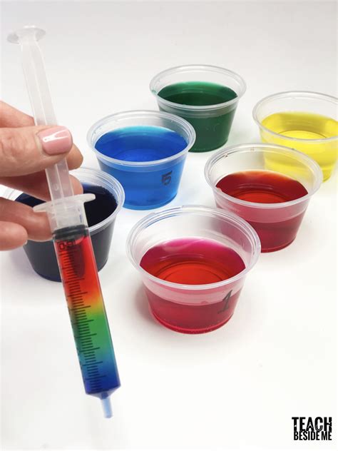 Rainbow Science: Sugar Density Experiment - Teach Beside Me