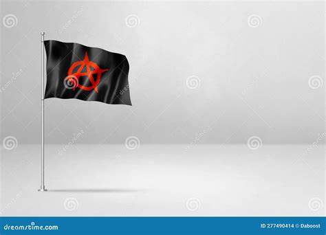 Anarchy Flag Isolated on White Stock Illustration - Illustration of ...