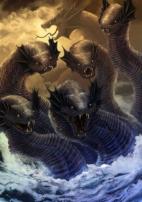 Hydra by FleetingEmber on DeviantArt | Mythological creatures, Greek ...