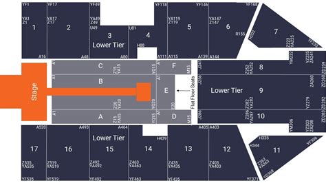 Resorts World Arena Birmingham Seating Map - Extended Stage