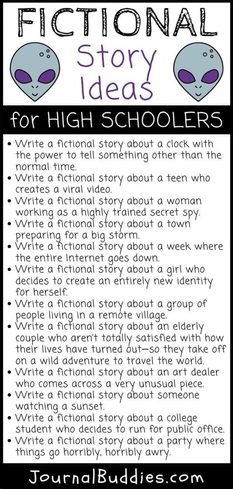 33 Fantastic Fictional Story Ideas » JournalBuddies.com