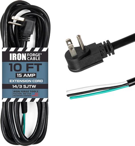 Amazon.com: Iron Forge Cable 90 Degree Slim Plug Head Replacement Power ...