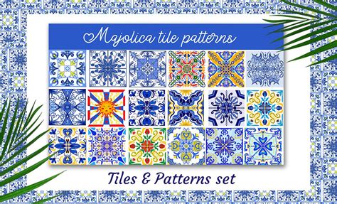 Majolica/Azulejos Tiles & Patterns | Graphic Patterns ~ Creative Market