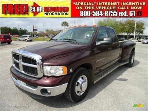 2004 Deep Molten Red Metallic Dodge Ram 3500 SLT Quad Cab Dually ...