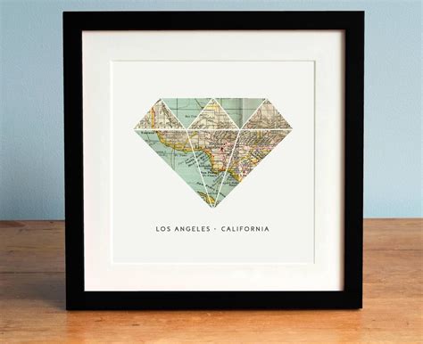 Los Angeles Map Art LA Map Map of Los Angeles California - Etsy