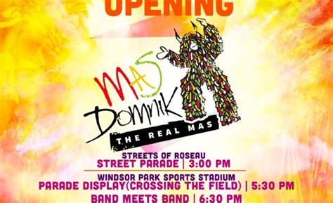 IGNITING THE SPIRIT OF DOMINICA: DDA OPENS ‘MAS DOMNIK, THE REAL MAS ...