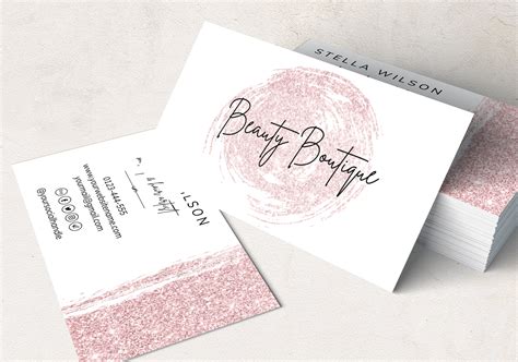 Business Cards Template Editable Boutique Business Card | Etsy