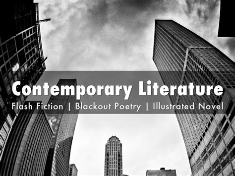 Contemporary Literature by Adelwina Asuncion