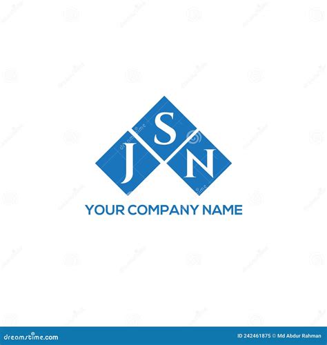 JSN Letter Logo Design on White Background. JSN Creative Initials ...