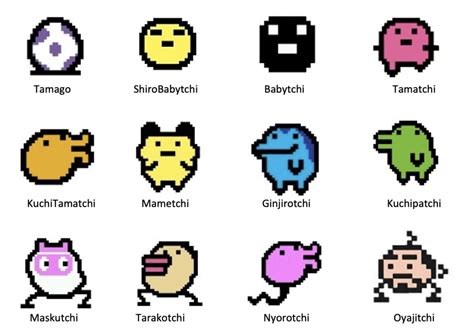 Tamagotchi Characters