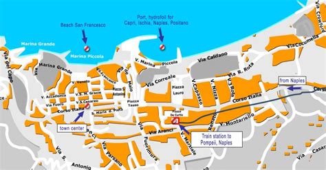 Sorrento Tourist Map | Map of Sorrento | Tourist map, Sorrento, Tourist