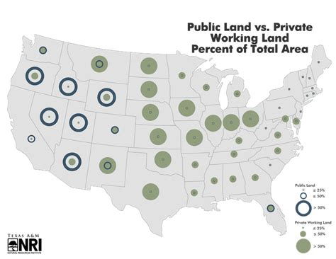 Featured Map: Land ownership types across the U.S. | Texas A&M NRI