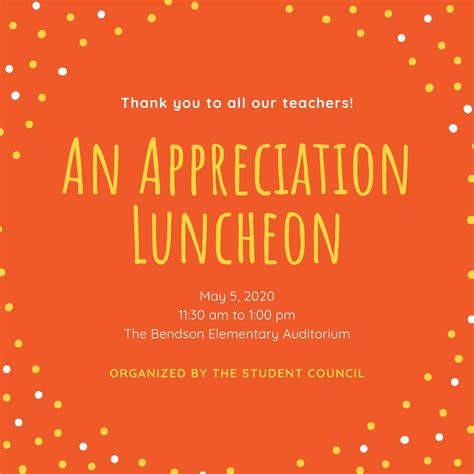 Employee Appreciation Luncheon Flyer Template