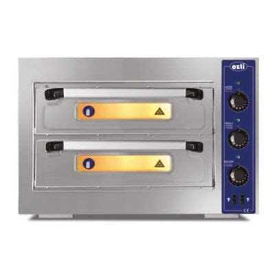 Ozti 083.8890.P5050.02 Double Deck Countertop Pizza/Bakery Oven with ...