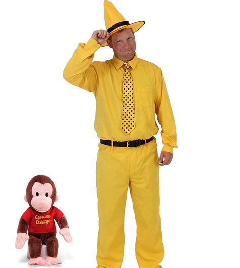 Curious George Adult Person In The Yellow Hat Costume Clothing, Shoes ...