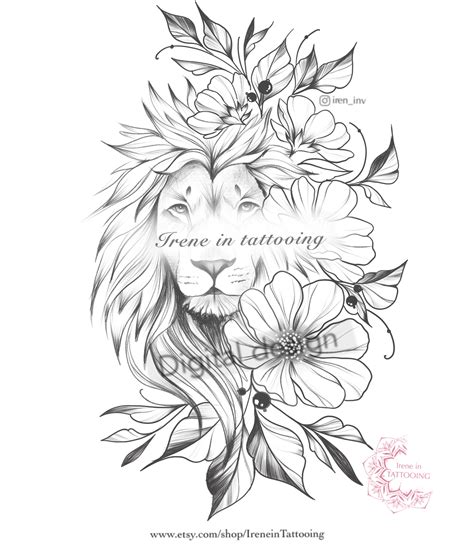 Flower Tattoo Design Sketches