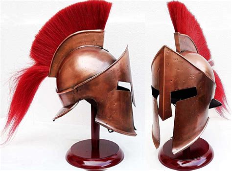 AnNafi Greek Spartan Helmet,SCA Armor Adult,Medieval Roman 300 King ...