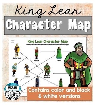 King Lear Character Map by Let's Get Literature | TpT