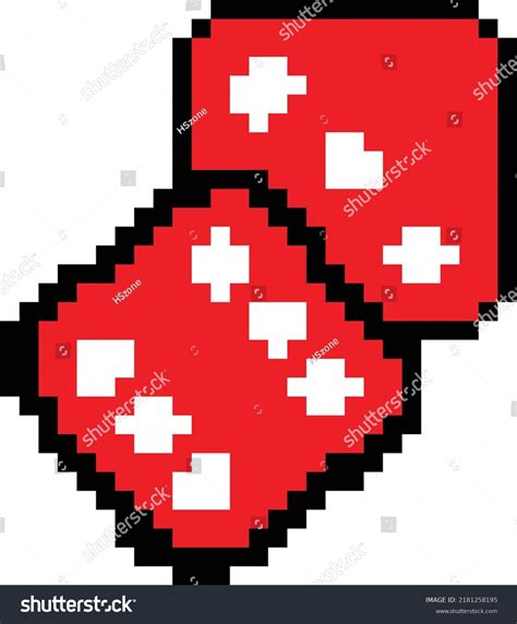 Dice Pixel Vector Illustration Dice Image Stock Vector (Royalty Free ...