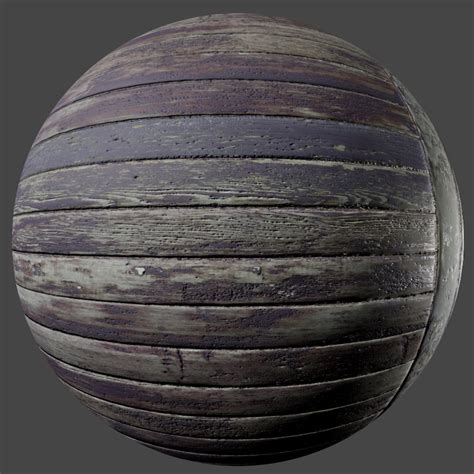 Aged Wood Planks PBR Material - Free PBR Materials