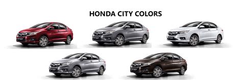 Honda City Colors: White, Steel, Brown, Red, Silver - GaadiKey