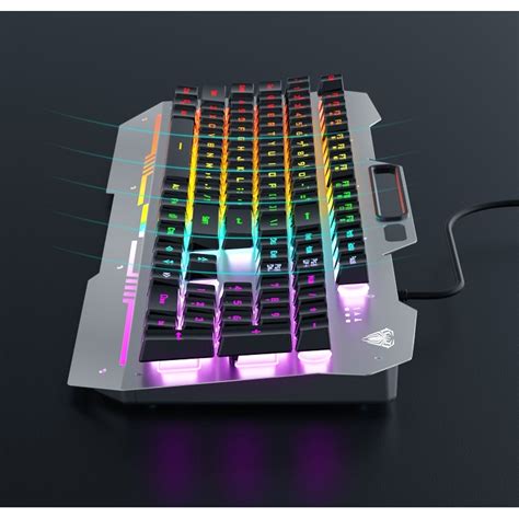 Membrane Gaming Keyboard Gaming Mouse Membrane Feeling RGB LED Backlit ...