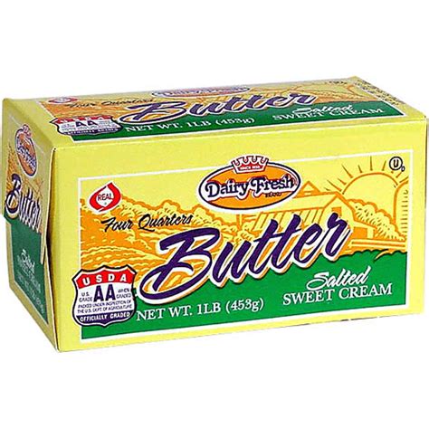 Dairy Fresh Butter, Salted, 4 Quarters 16 oz | Butter & Margarine ...